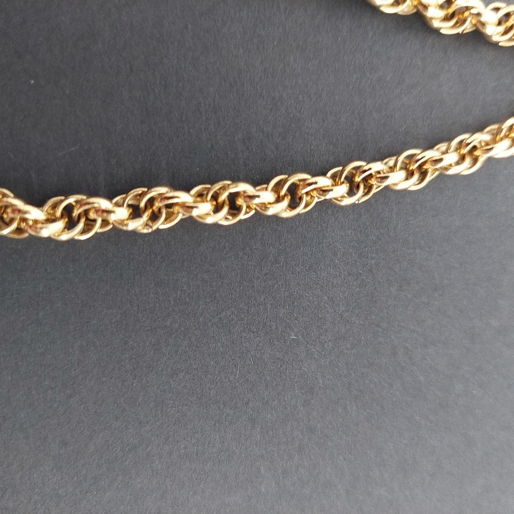 Nolan Miller Gold Tone Rope Chain Necklace - Picture 4 of 4